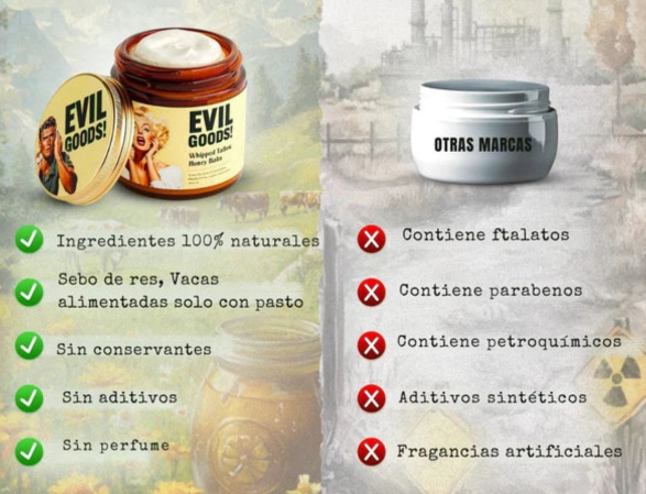 EVIL GOODS: Bálsamo de Sebo de Res y Miel de Manuka 🧴✨